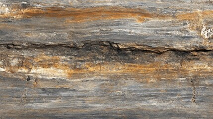 Naklejka premium A close-up view of layered rock displaying various colors and textures, showcasing geological formations.