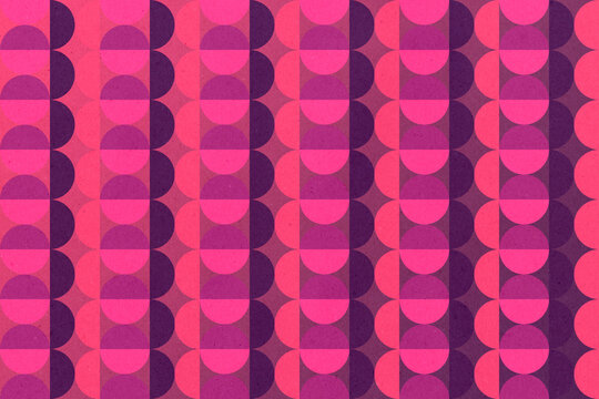 Geometric abstract bauhaus pattern background with vibrant colors.