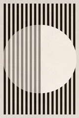 Bauhausinspired Geometric Illustration With White