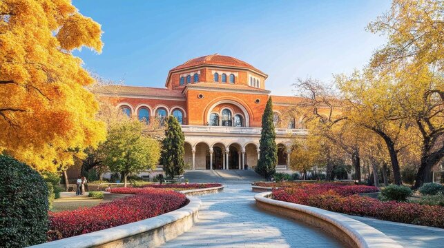 Autumn Splendor at the Royce Hall, UCLA Campus