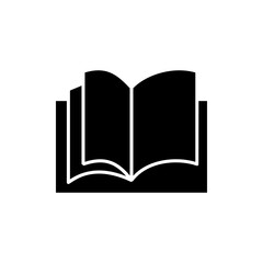 Book icon vector. open book sign and symbol. ebook icon