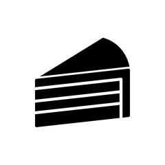 Cake icon vector. Cake sign and symbol. Birthday cake icon