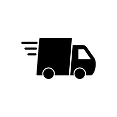 Delivery truck icon vector. Delivery truck sign and symbol. Shipping fast delivery icon