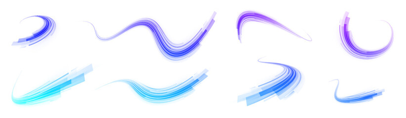 Magic bright shine glow of energy lines, shiny swirl power waves flow, electric trail glowing in dark backgrou. Abstract neon light motorway background. Light arc in neon colors, in the form of a turn