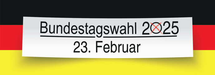 Deutschland Bundestagswahl am 23. Februar 2025