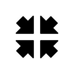 Fullscreen Icon vector. Expand to full screen sign and symbol. Arrows symbol