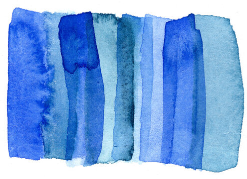 Abstract blue watercolor texture with vertical brushstrokes.