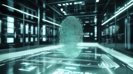 Glowing Fingerprint Technology for Secure Access