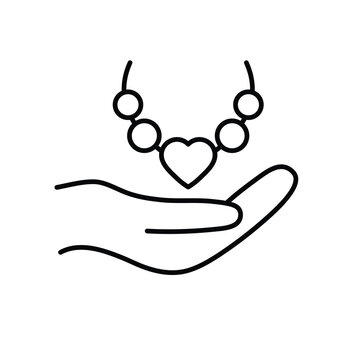 recommend clip art: jewelry icon vector jewellery necklace sign 