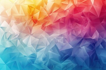 Obraz premium Colorful low poly triangles for creative business design templates.