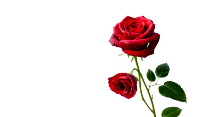 Obraz premium red rose isolated on white