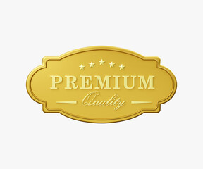 Premium Quality Badge 3D illustration