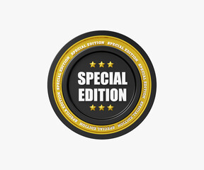 Special Edition badge 3D illustration