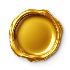 Gold Wax Seal for Elegant Letter Sealing and Invitation Design