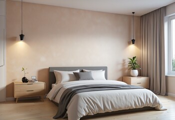 White Comfort: A Modern Scandinavian Bedroom Design