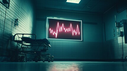 Heart Flatlining in Hospital