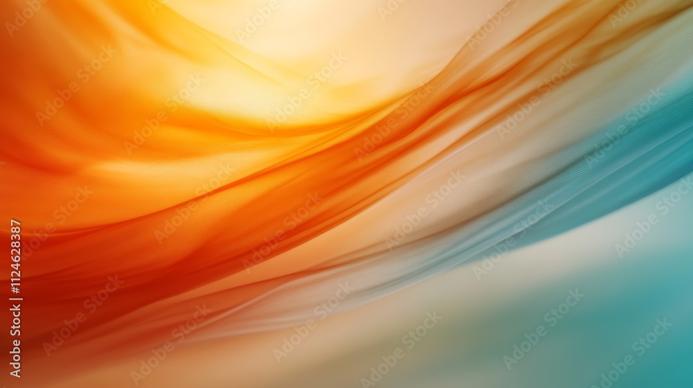 Poster a close-up view reveals swirling smoke in bright orange and teal hues, forming fluid shapes that con