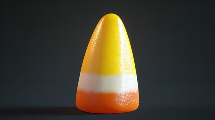 Fototapeta premium A single candy corn a traditional Halloween treat