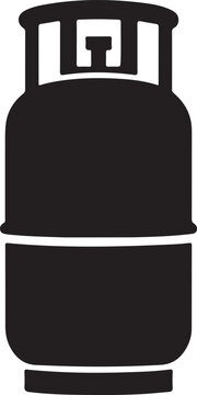recommend clip art: Gas Cylinder Silhouette Vector Icon Design