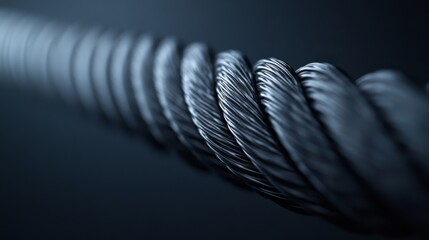 Detailed close-up of a barbed wire highlights its metallic texture and jagged design in sharp focus, with a neutral, blurred background providing ample copy space