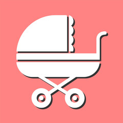 Stroller Time Vector Icon