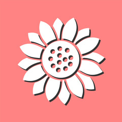 Sunflower Vector Icon