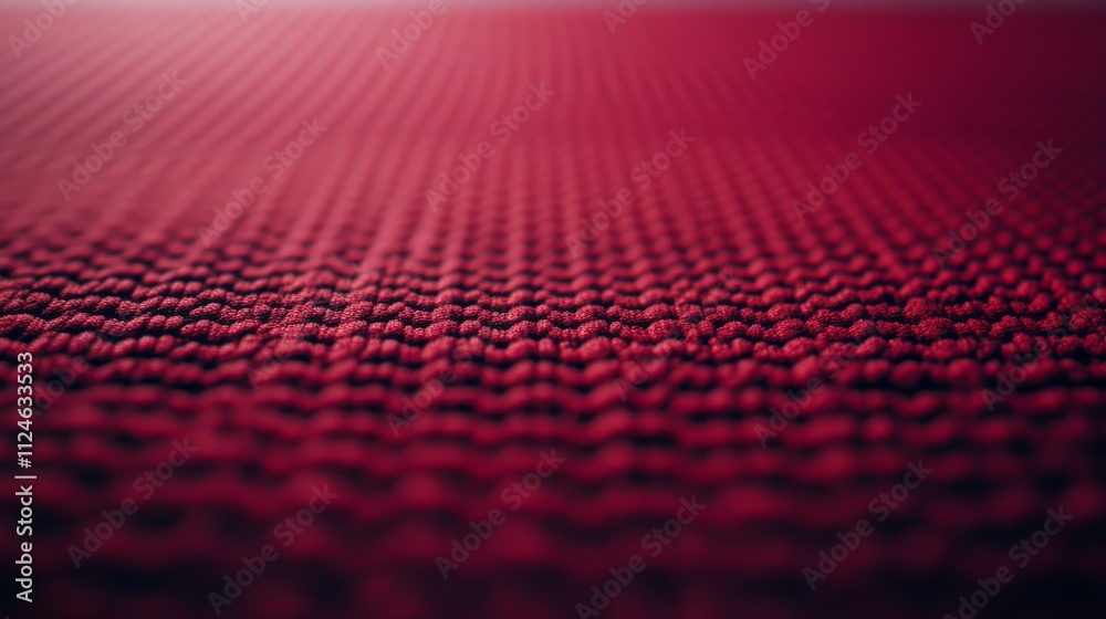 Aufkleber close-up view reveals a detailed textile featuring deep reds, enhanced by light and shadow, perfect 