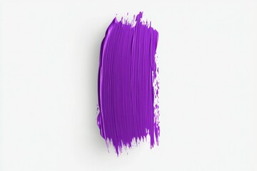 Fototapeta premium A purple brush stroke on a white background