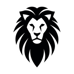 Fototapeta premium Stylish lion head logo vector illustration. 