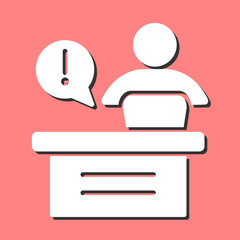 Service Desk Vector Icon