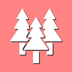 Evergreen Tree Vector Icon