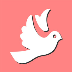 Dove of Peace Vector Icon