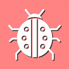 Lady Beetle Vector Icon