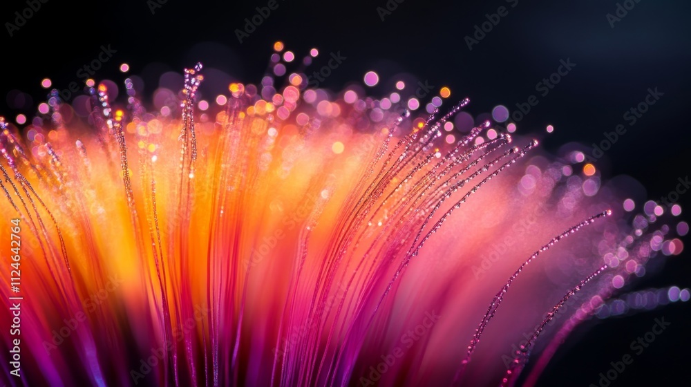 Poster a dynamic burst of neon shades radiates vibrantly against a dark backdrop, evoking energy and a sens