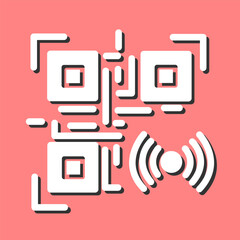 QR Code Wi-Fi Vector Icon