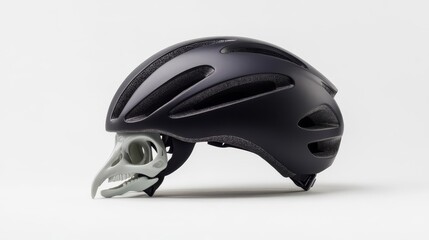 Fototapeta premium A bike helmet designed to mimic the aerodynamic shape of a bird s skull