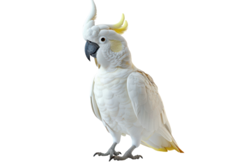 Realistic 3D Render of a Sulphur-Crested Cockatoo Perfect for Wildlife and Nature Illustrations