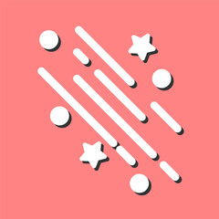 Party Streamers Vector Icon