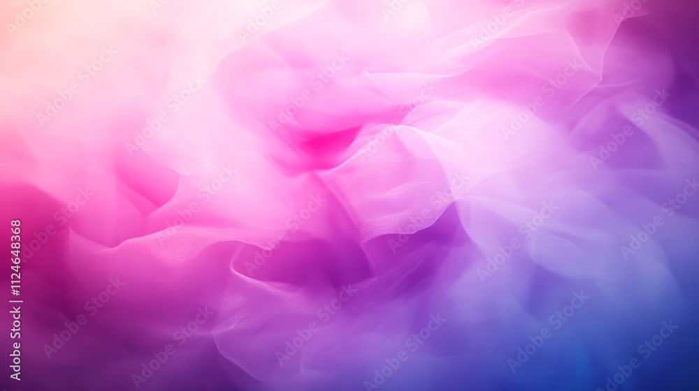 Aufkleber Beautiful floral vector illustrations blend with soft gradients in a watercolor backdrop, providing an elegant design option with ample space for additional content
