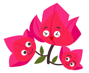 This picture is a picture of a group of happy flowers.