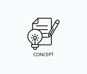 Concept Vector, Icon Or Logo Sign Symbol Illustration 