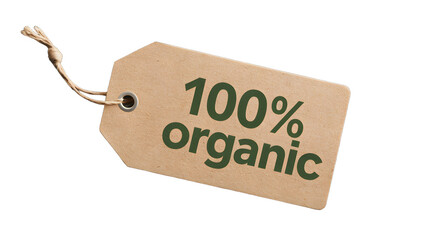 100% Organic Product Tag