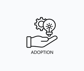 Adoption Vector, Icon Or Logo Sign Symbol Illustration 