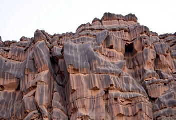 Erosion-Carved Cliff Surface With Intricate Details