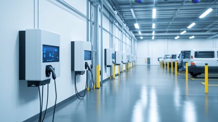 Electric Vehicle Charging Station Interior