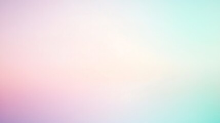A soft, blurred background in pastel colors of peach, yellow, and green.