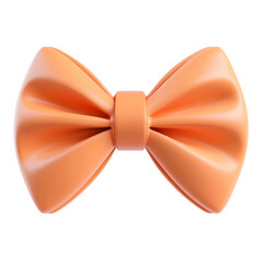 A Charming and Stylish 3D Cartoon Bow Tie on a Clean White Background