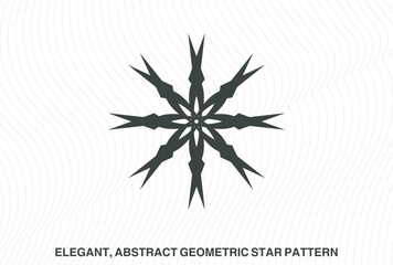 Symmetrical mandala-like designs with radiating, pointed elements