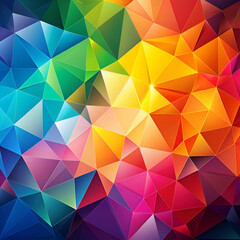 Obraz premium Colorful Abstract Geometric Background. Low Poly Triangle Pattern