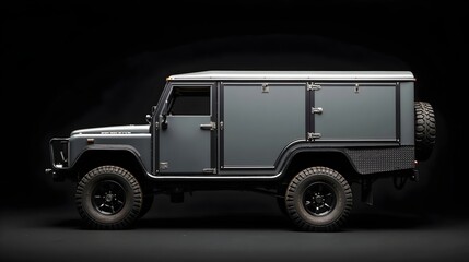 Obraz premium Rugged Expedition-Style Camper for Off-Road Adventures